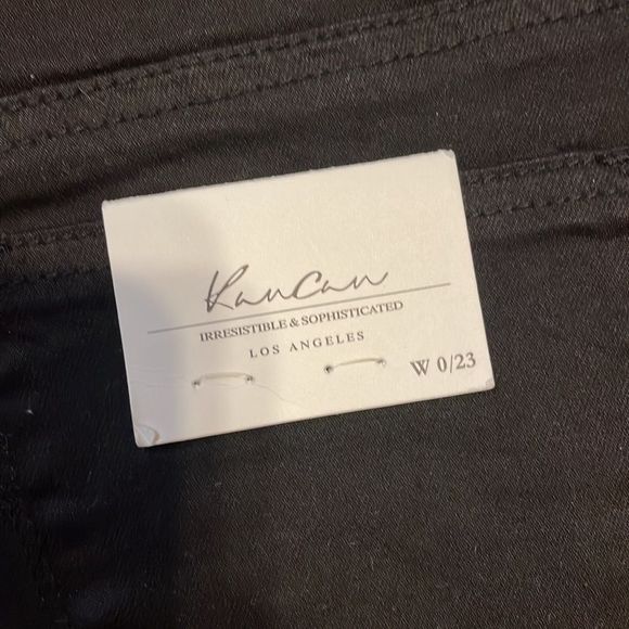 •KANCAN•NWT HIGH WAISTED BLACK DISTRESSED RAW EDGE HEM SHORTS SIZE 0/23 - Picture 7 of 7